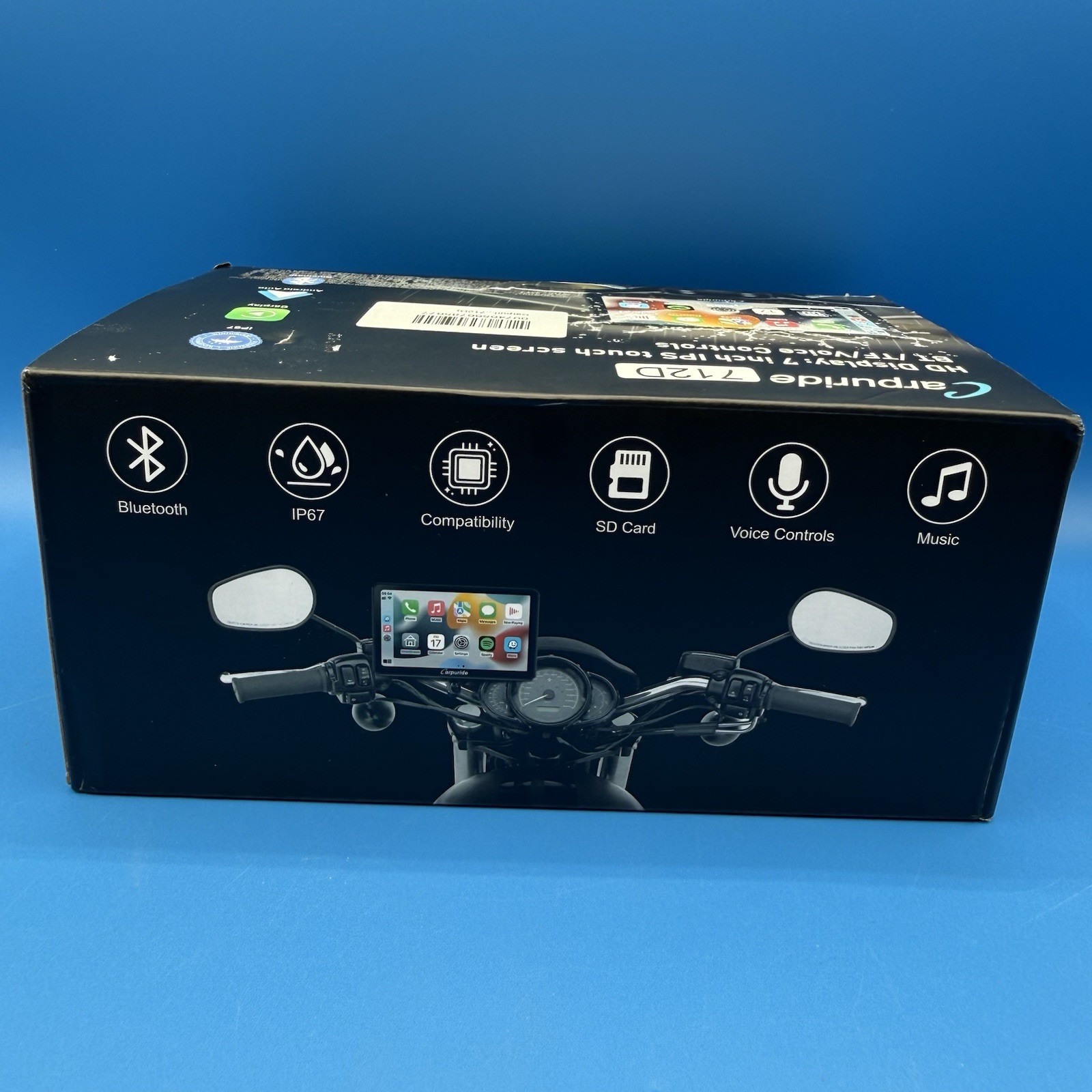 Carpuride W712D Moto CarPlay Android Auto Waterproof Touchscreen