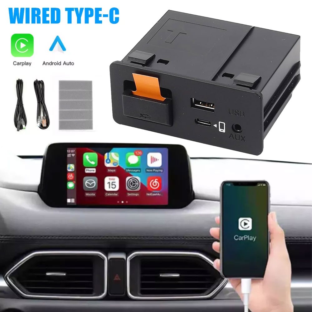 Wireless/Wired Type-C Mazda Android Auto Fit for Mazda 3 Mazda 6 CX3 CX5 CX9 MX5