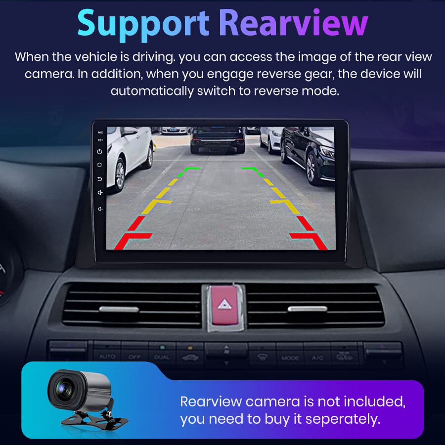 8Core 4G+64GB Android 12 Carplay Car Radio For 2008-2013 Honda Accord 8 GPS Navi