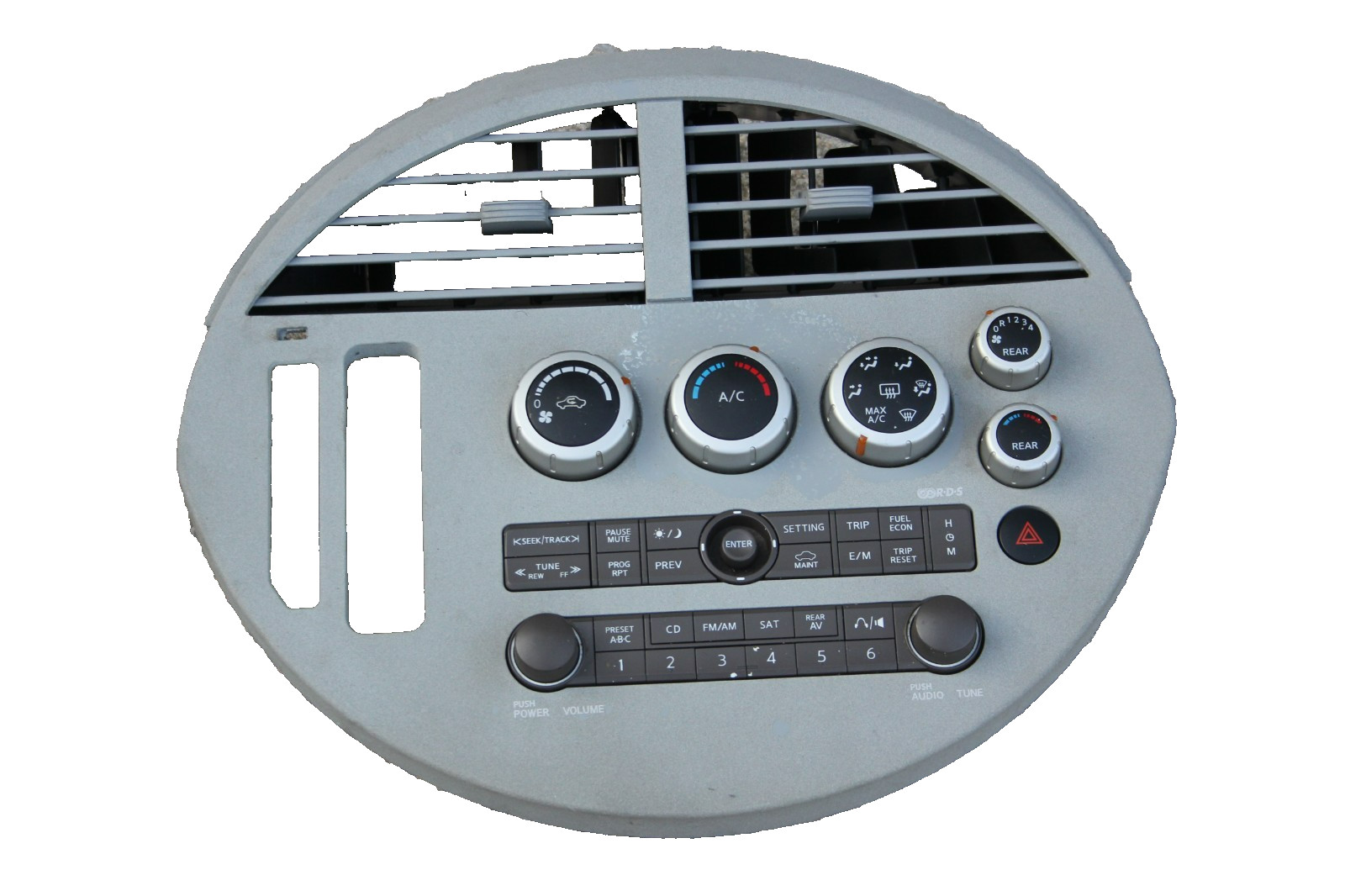 2004-2006 Nissan Quest CD SAT Radio Player Navigation Face Plate 28098 5Z001A