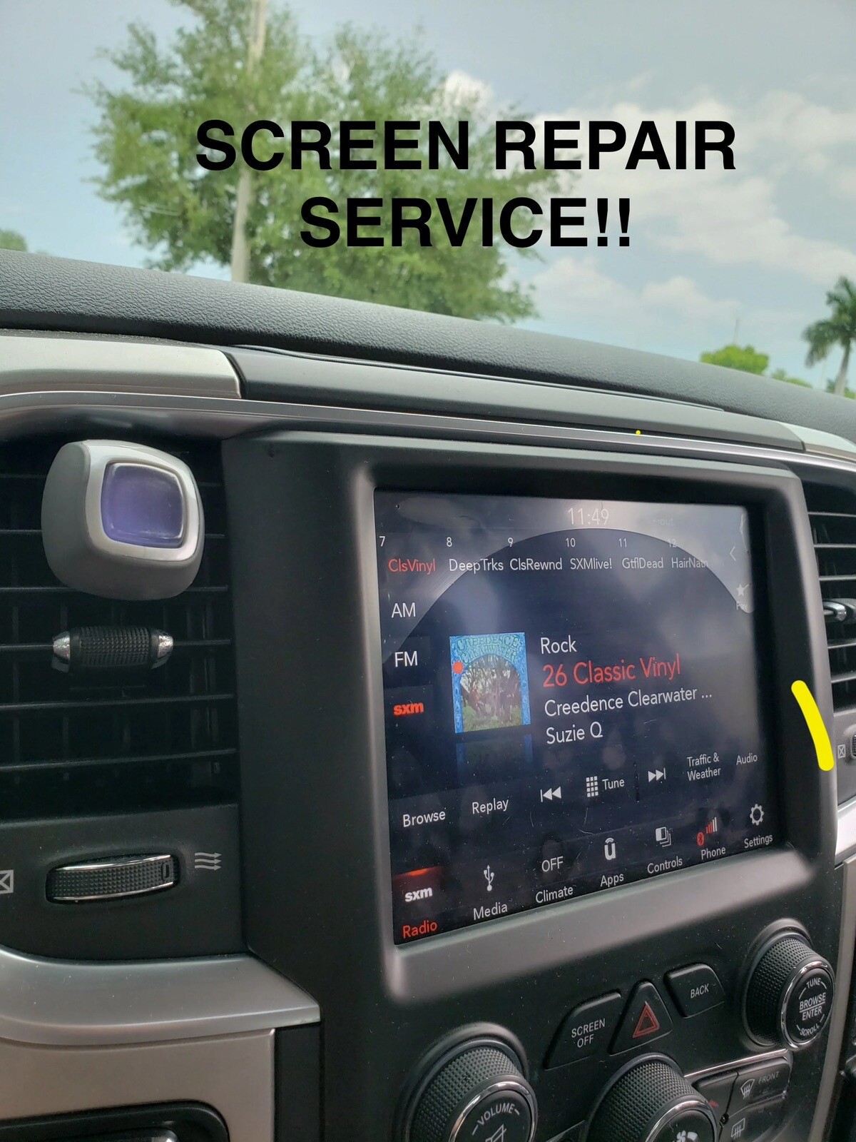 *SCREEN REPAIR SERVICE* 18 RAM TRUCK OR JEEP 8.4 UCONNECT 4C Radio DELAMINATION