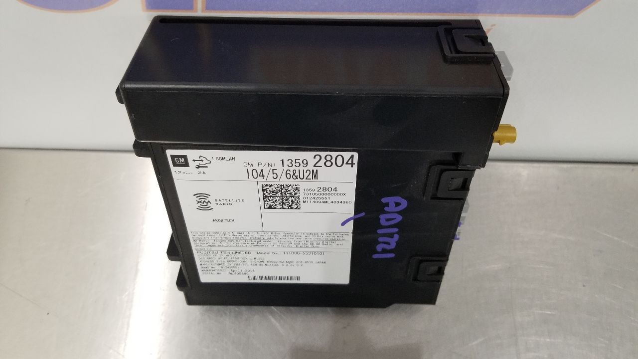 14 GMC SIERRA 1500 RADIO AUDIO RECEIVER 13592804 OPTION IO4