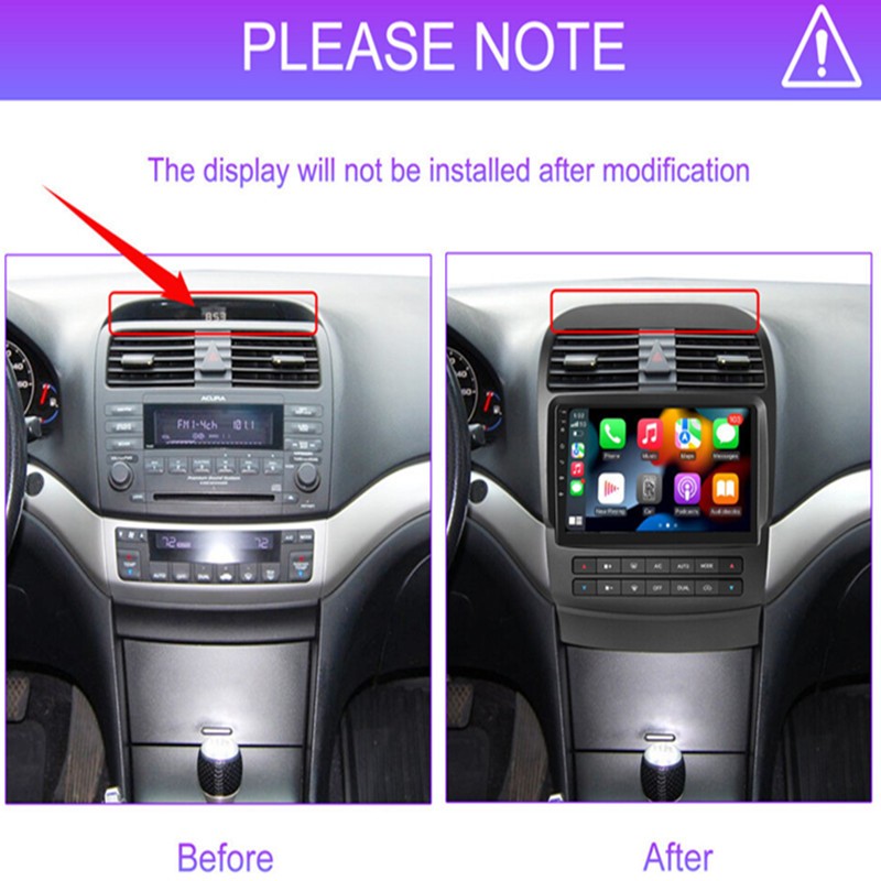 Android 13 Car Radio Stereo For Honda Acura TSX 2004-2008 GPS Navigation Carplay