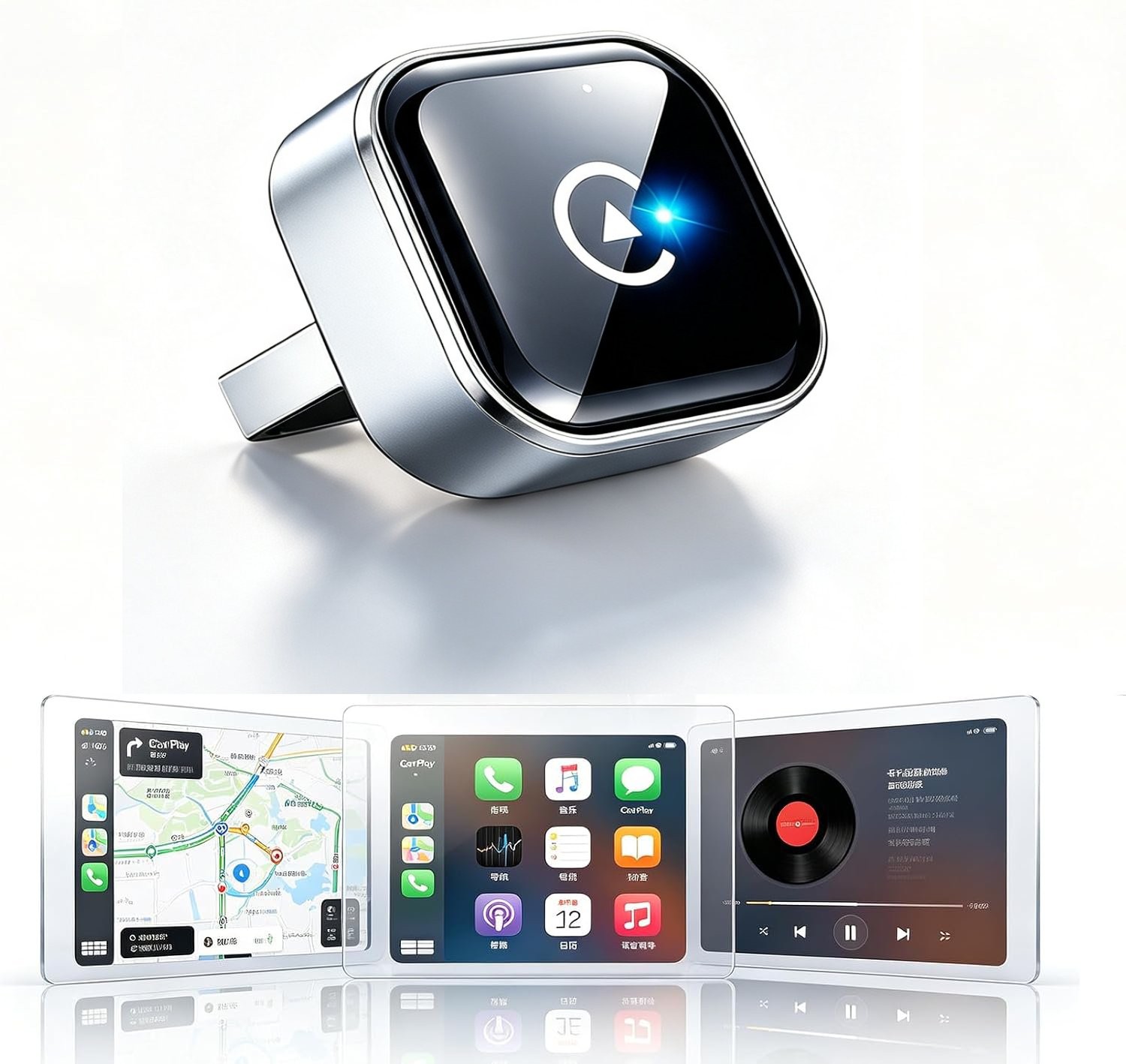 Wireless CarPlay Adapter for Apple Android for Chevy Silverado 1500 2017-2021