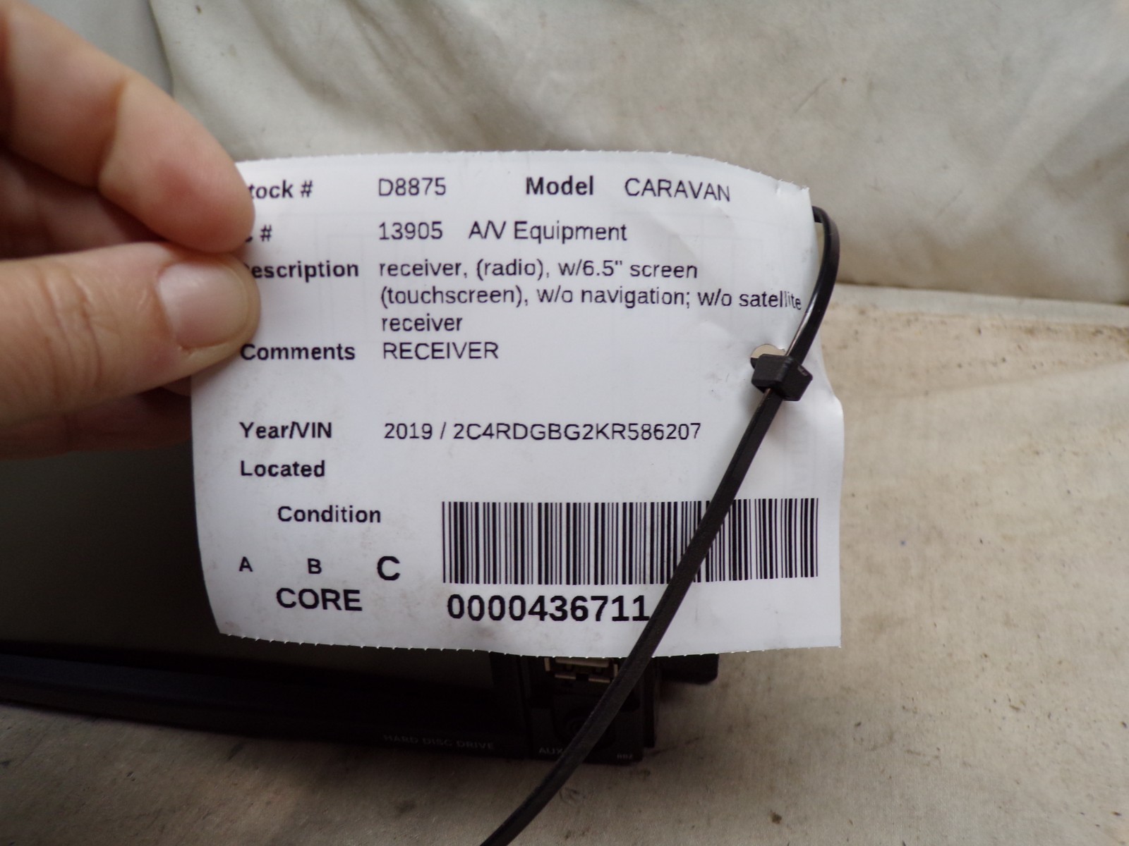 13 14 15 16 17 18 Dodge Caravan High Speed Radio CD Dvd MyGig Rbz P68433485AA