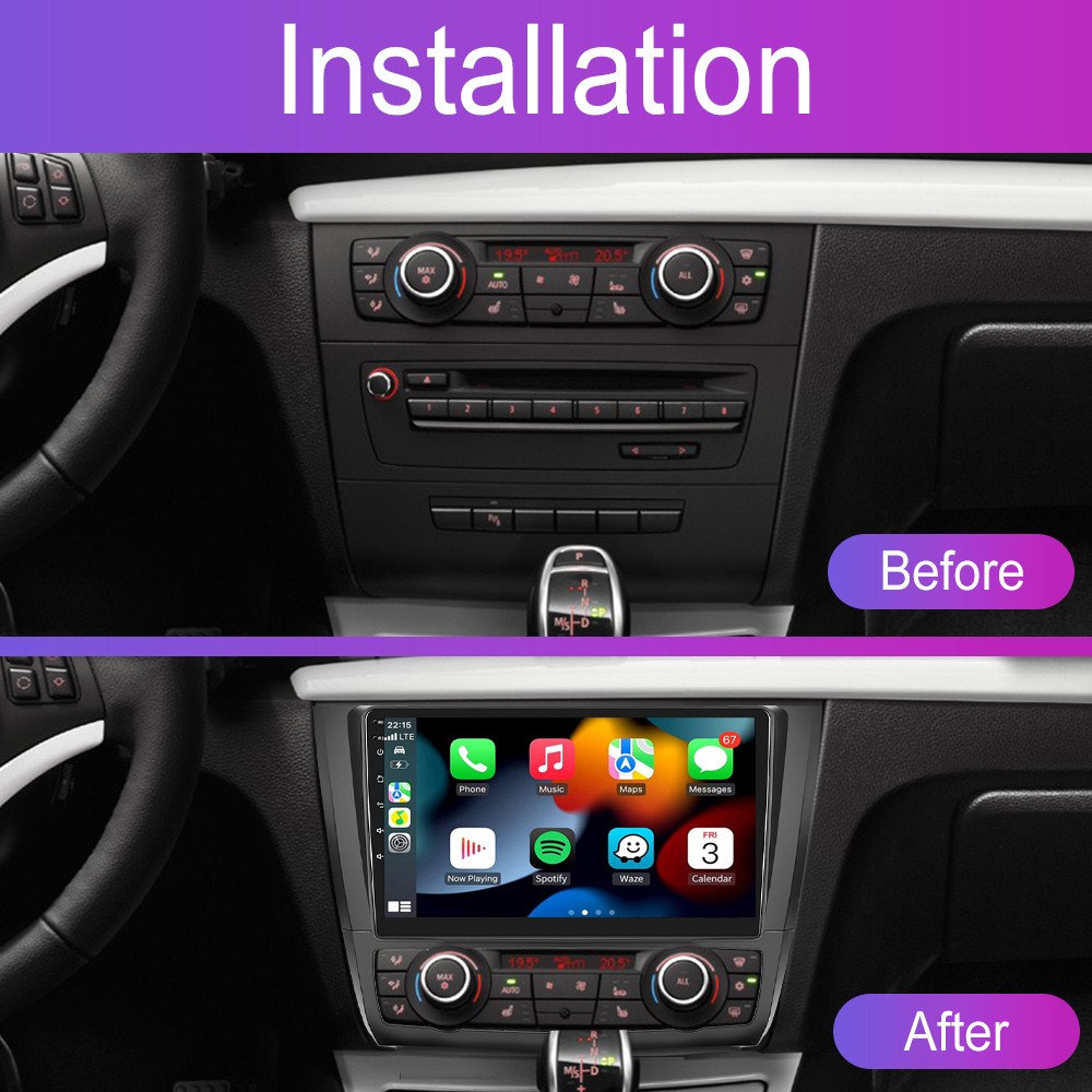 4G+64GB Android15 For BMW 1 Series 128 i 135 i Car Stereo Radio GPS Navi Carplay