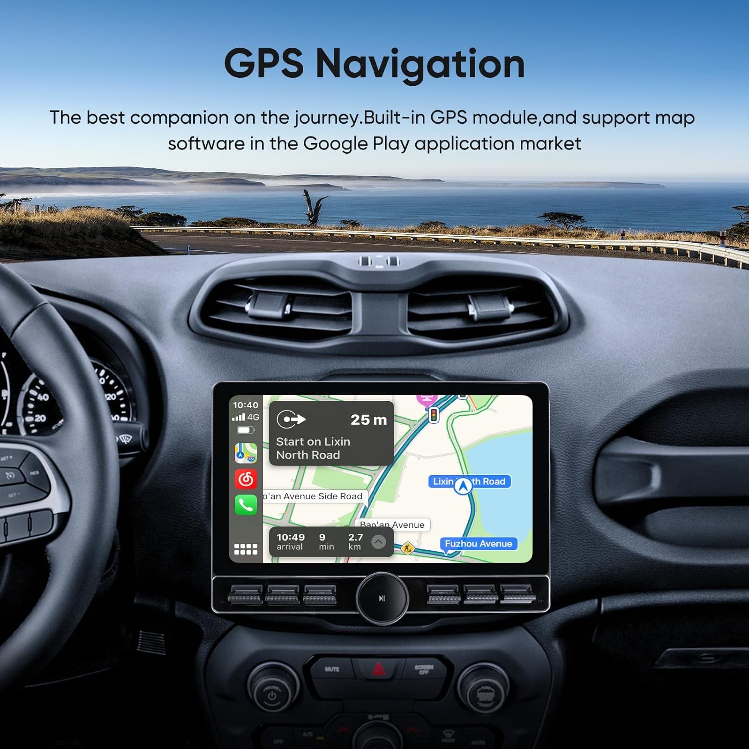 10″ Car Stereo Radio Jeep Renegade 2015-2020 CarPlay Android Auto Head Unit GPS