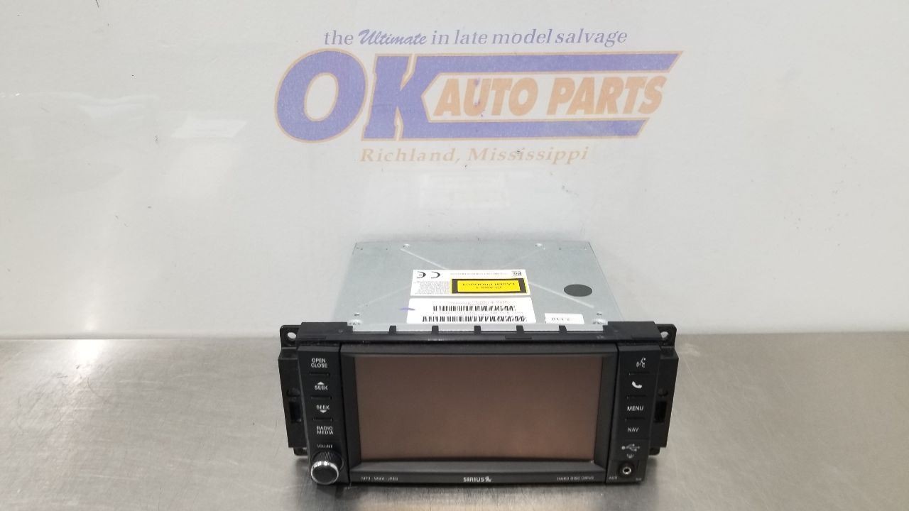 12 DODGE RAM 1500 LARAMIE RADIO AUDIO DISPLAY AND RECEIVER W/ NAVIGATION ID RHR