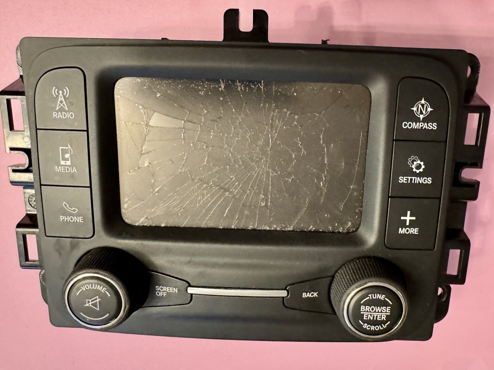 Ram 1500 Classic 2019 Radio Bluetuth Car Stereo OEM SCREEN BROKEN