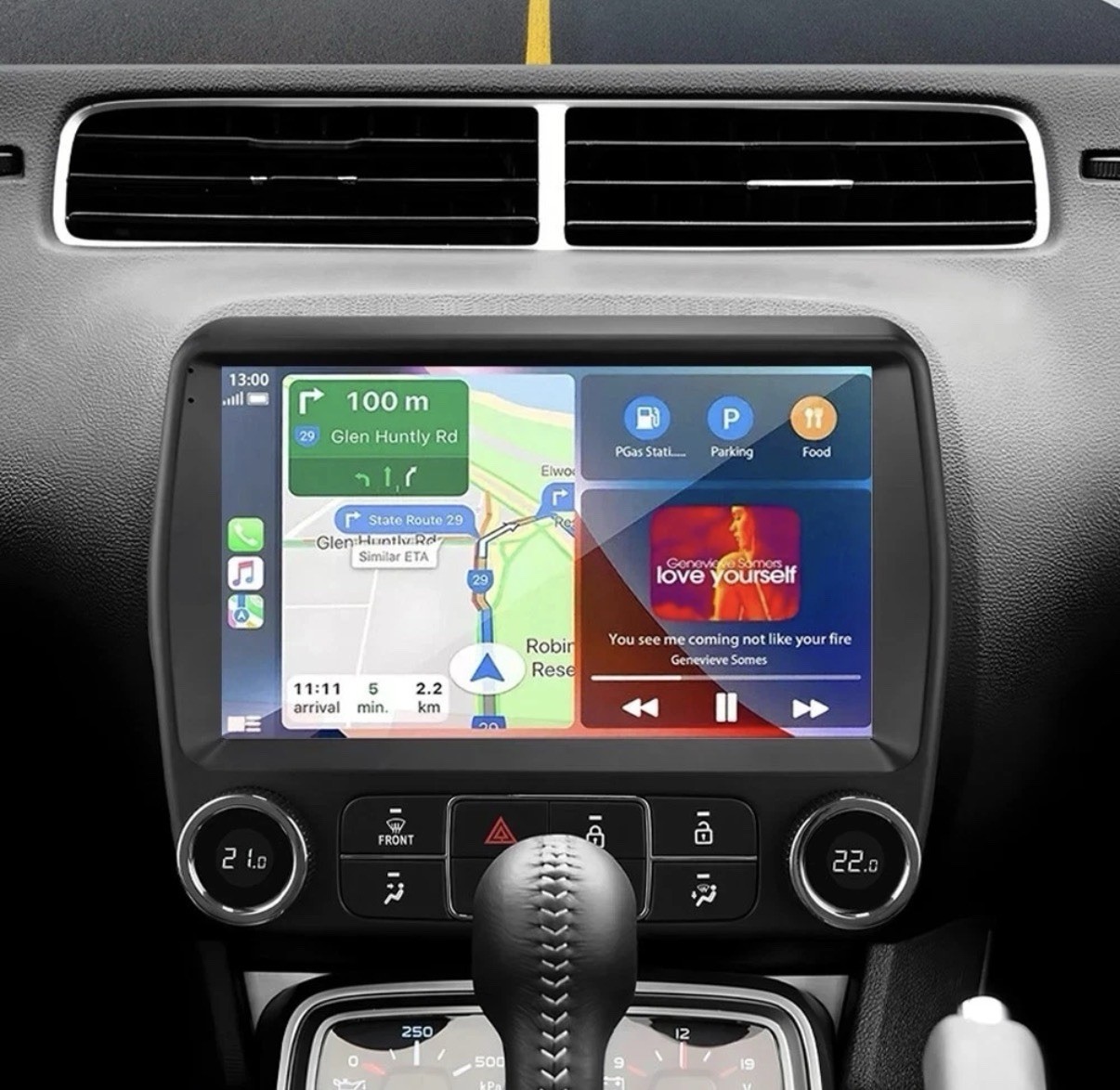 9″ T9 8-Core Android 14 Stereo Dash Kit CarPlay GPS for 2010-2015 Chevy Camaro.