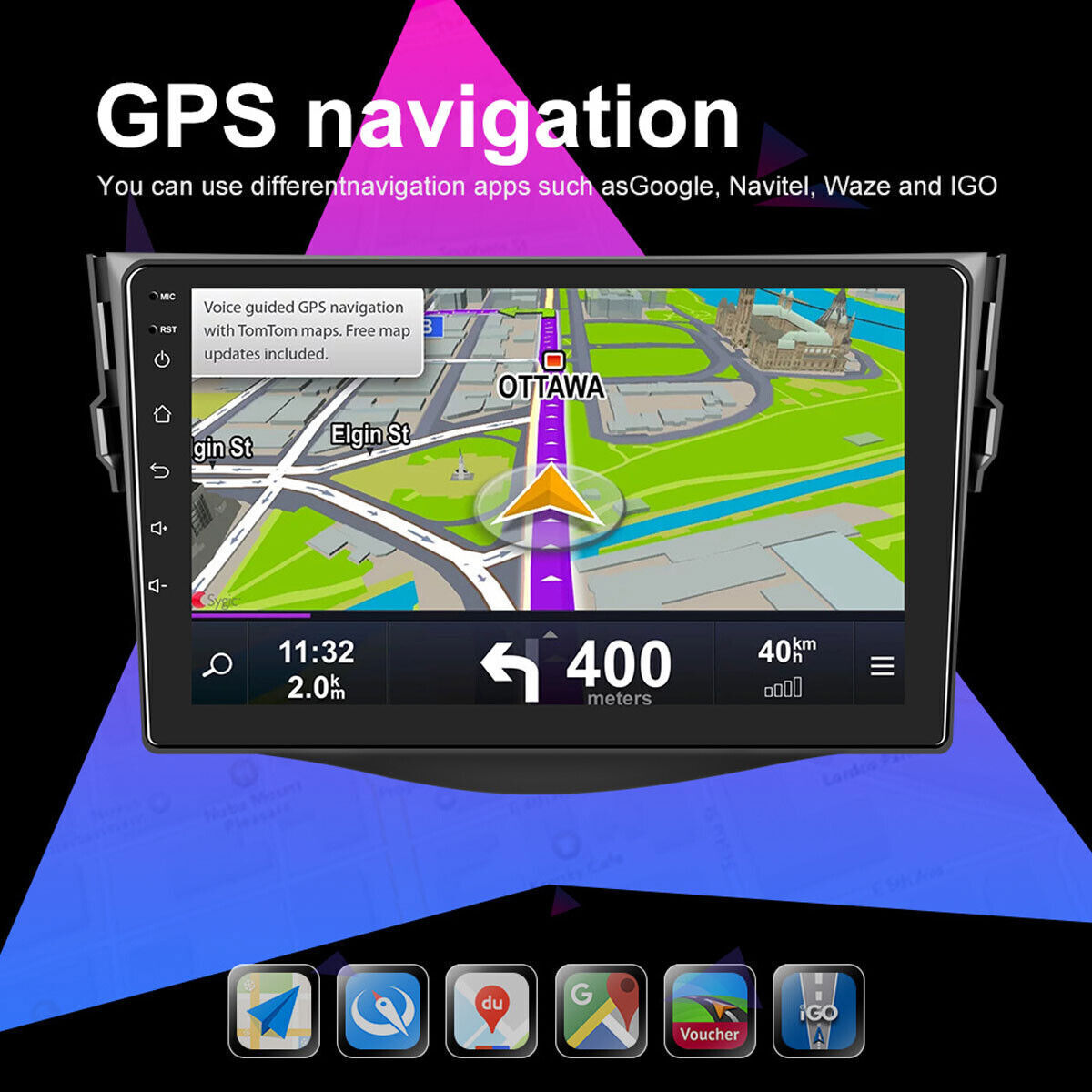 9” Android 12.0 Car Radio Stereo GPS Navi Player For Toyota RAV4 2006 2007-2012
