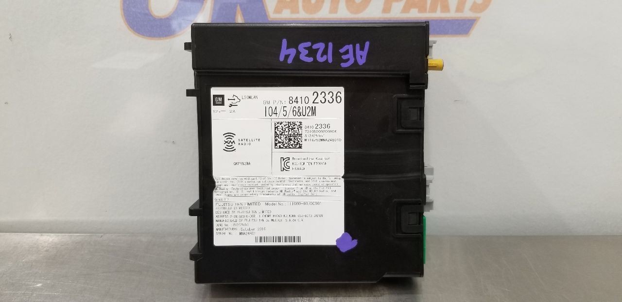 17 GMC SIERRA 1500 RADIO AUDIO RECEIVER 84102336