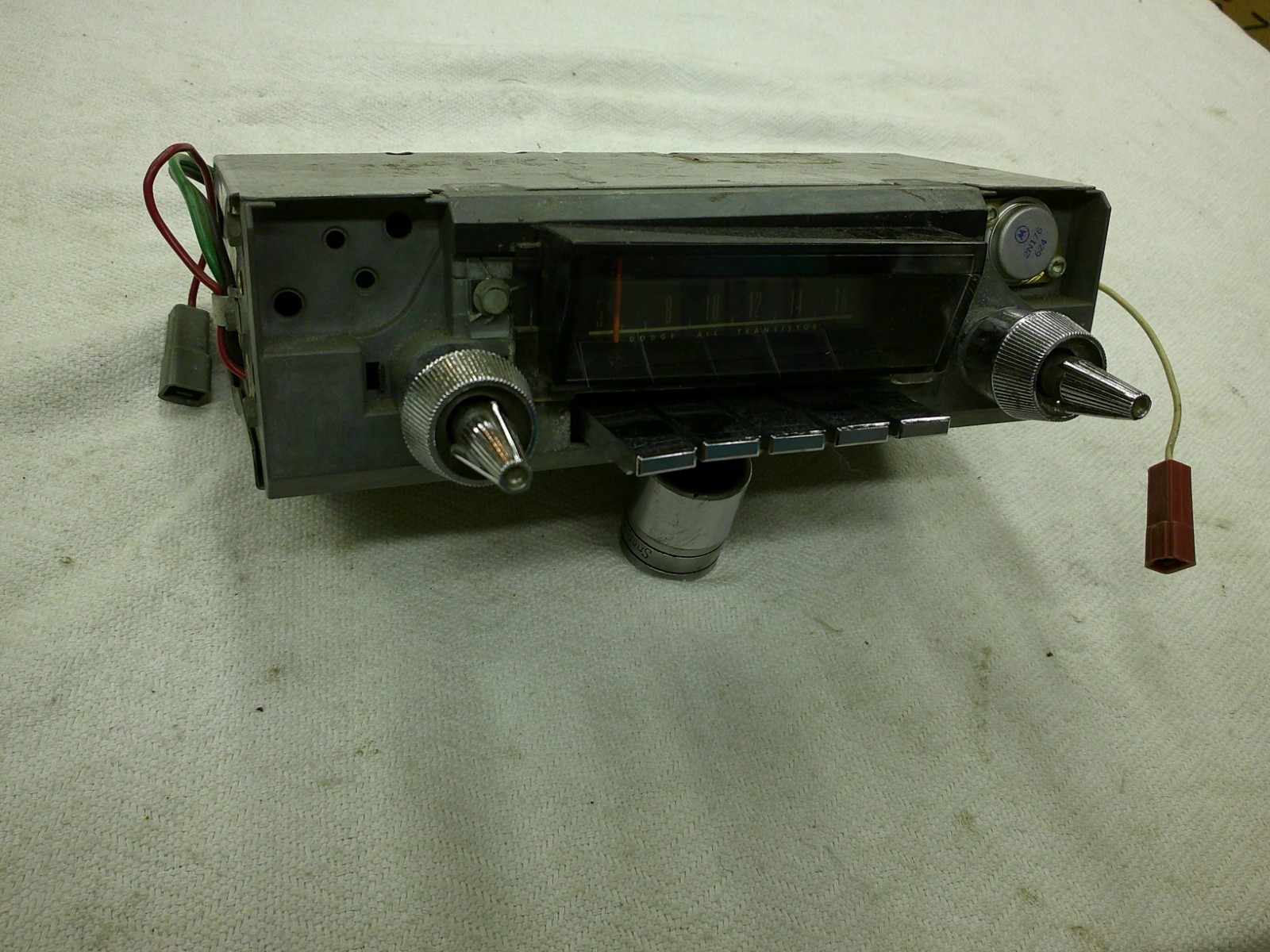 1966-1967 Dodge Charger OEM Mopar 233 Radio Stereo Head Unit AM WITH KNOBS