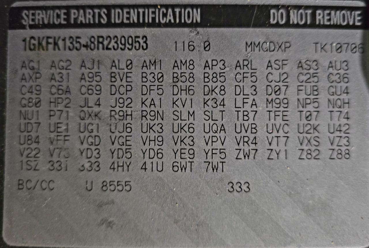 Audio Equipment Radio Opt Uvb ID 20807044 Fits 08-09 TAHOE 624017