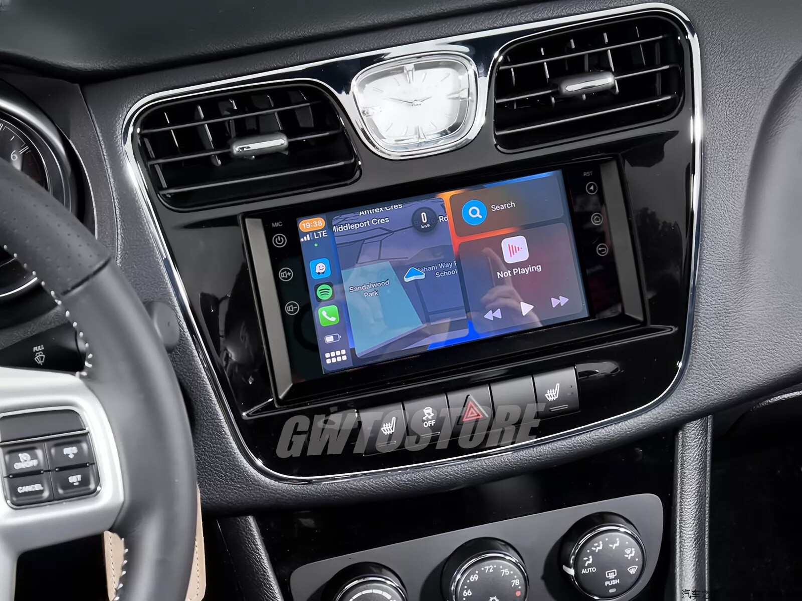 Car Radio Stereo For 2011-2014 Chrysler 200 Apple Carplay Android 13 GPS Navi