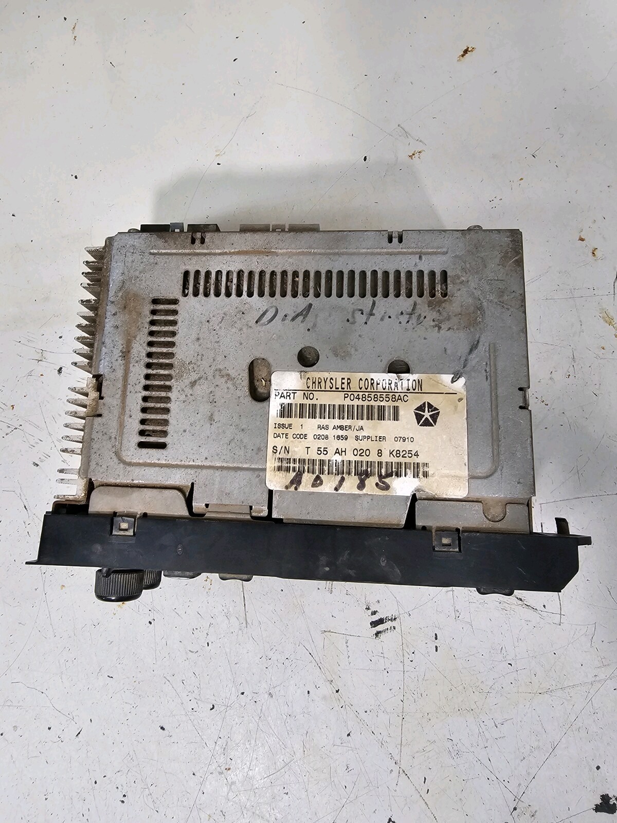 1984-1994 Dodge Chrysler AM/FM Cassette Radio Condition Unknown