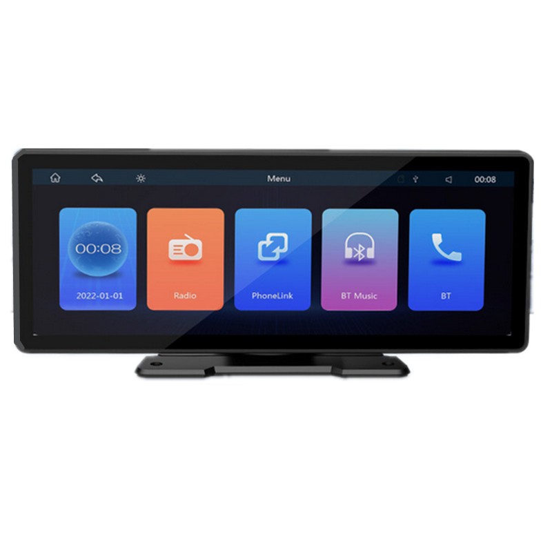 Stereo Radio MP5 Player Touch Screen BT For Wired Wireless CarPlay Android Auto