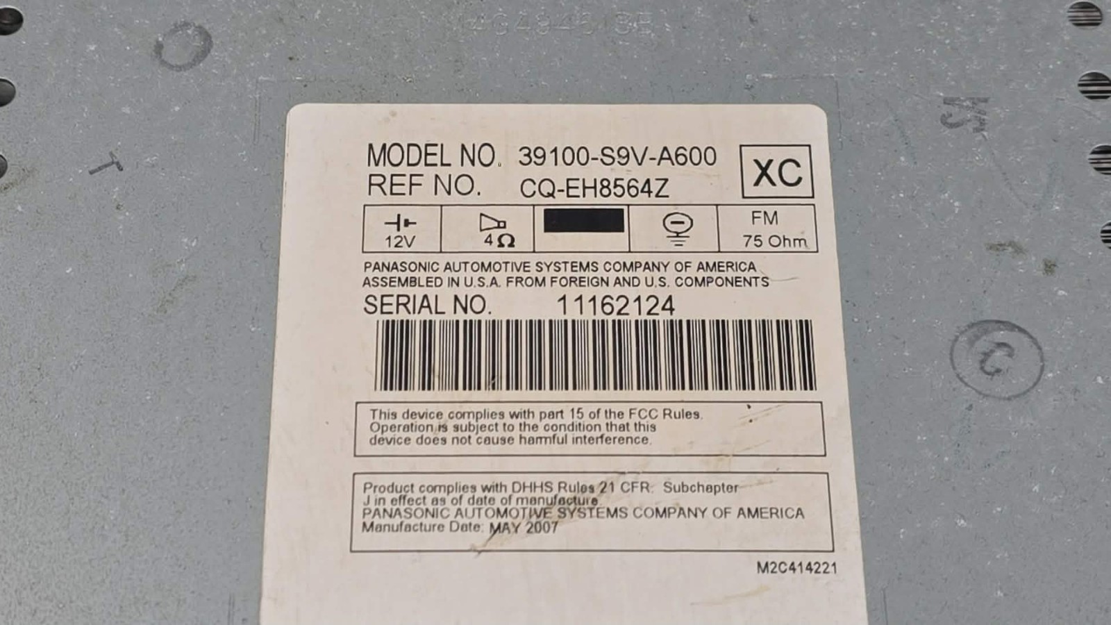 2006-2008 Honda Pilot Am Fm Cd Player Radio Receiver OEM 39100-S9V-A600