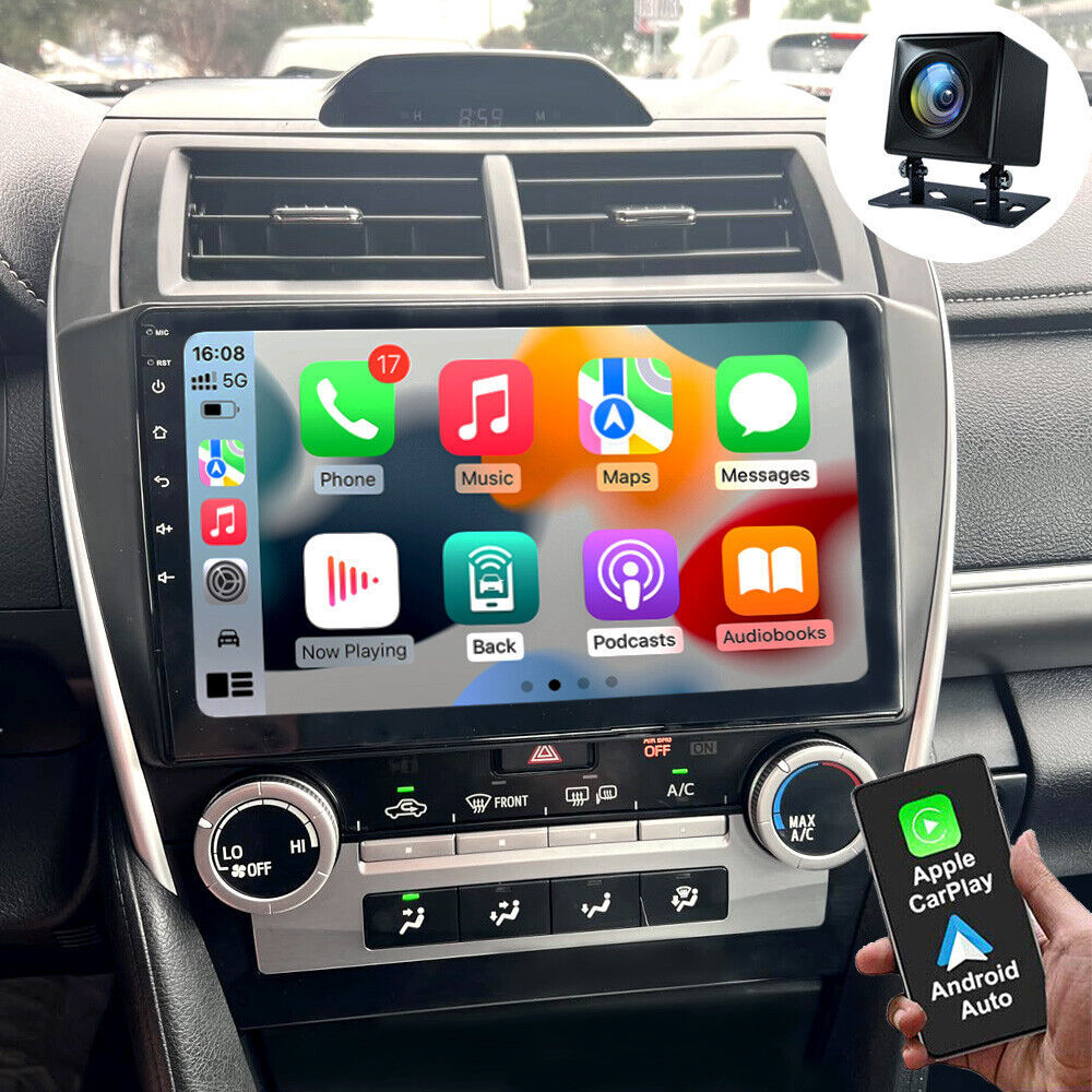 Car Radio Stereo Carplay For 2012-2014 Toyota Camry Touchscreen Android 15