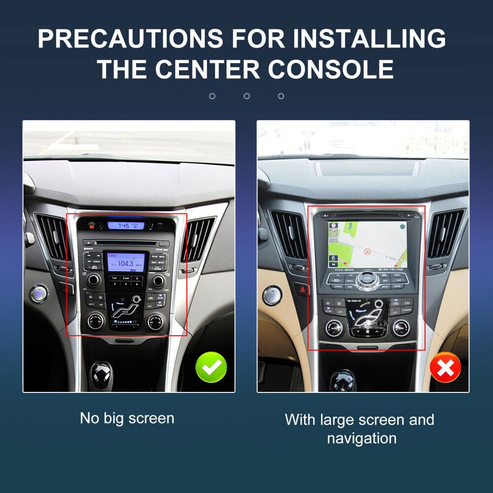 Car Stereo Radio WIFI Navi 2+64G For Hyundai Sonata 2011-2015 Carplay Android 15