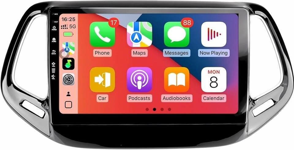 Jeep Compass 2017-2020 Android 13 10″ Car Radio CarPlay GPS Cam
