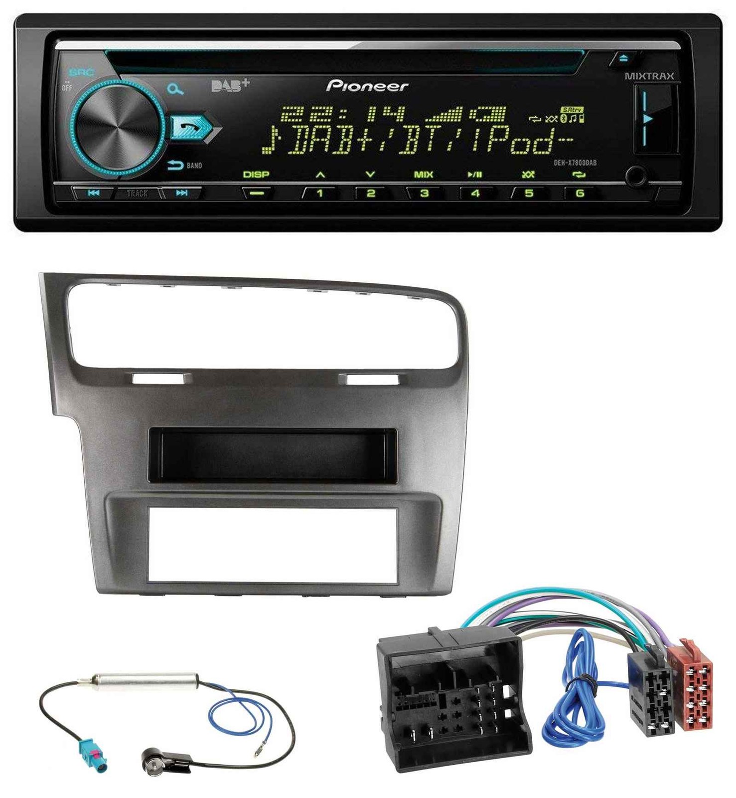 Pioneer DAB MP3 CD USB Bluetooth Car Stereo for VW Golf VII (from 11/2012-2020)