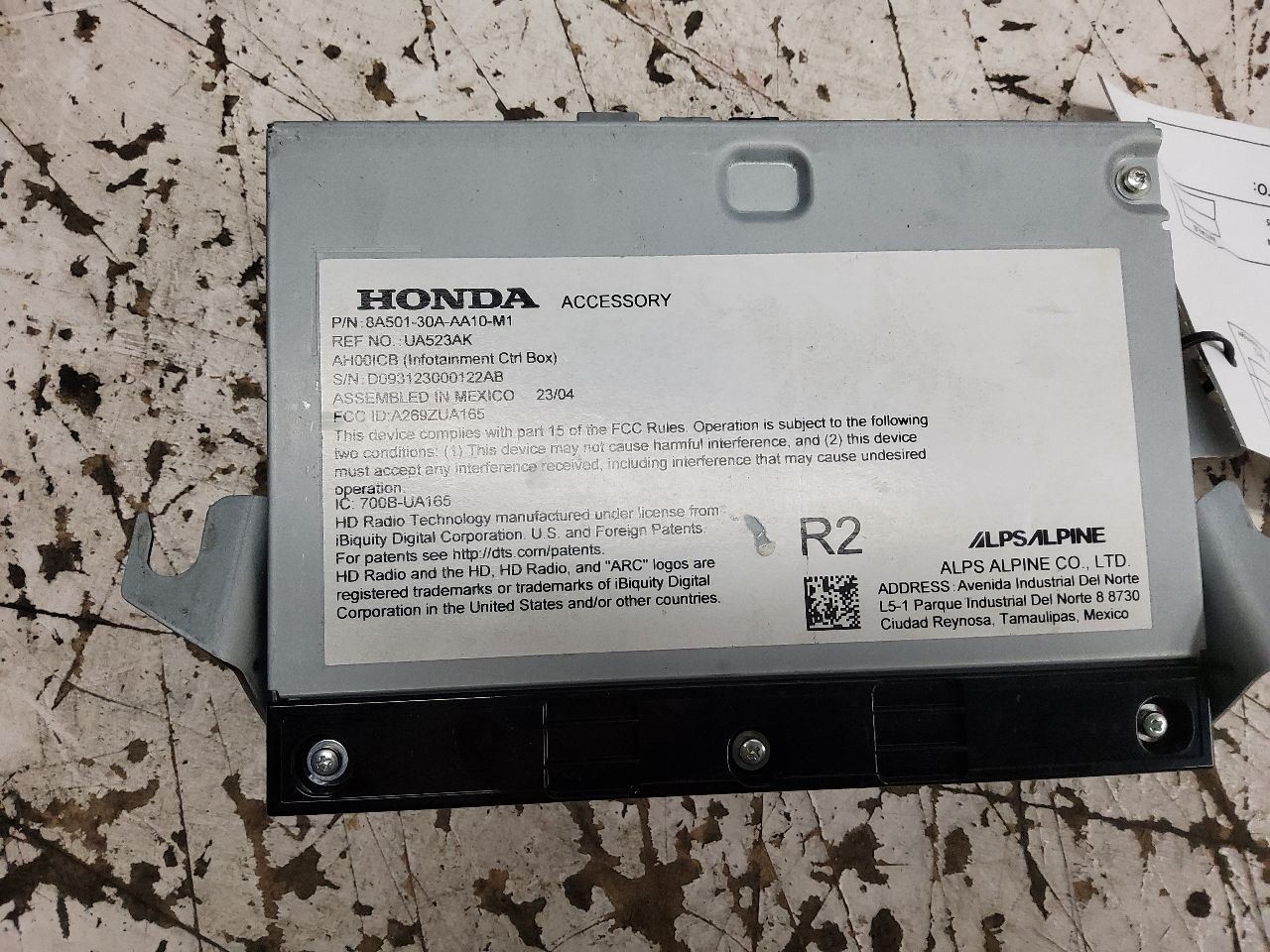 2023 2024 2025, Honda Accord, Audio Equipment Radio Receiver, PN: 8A50130AAA10M1