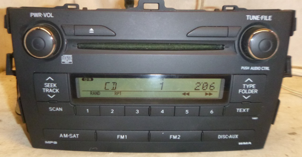 11 12 13 Toyota Corolla Radio Cd Player 86120-02E50 RAT45