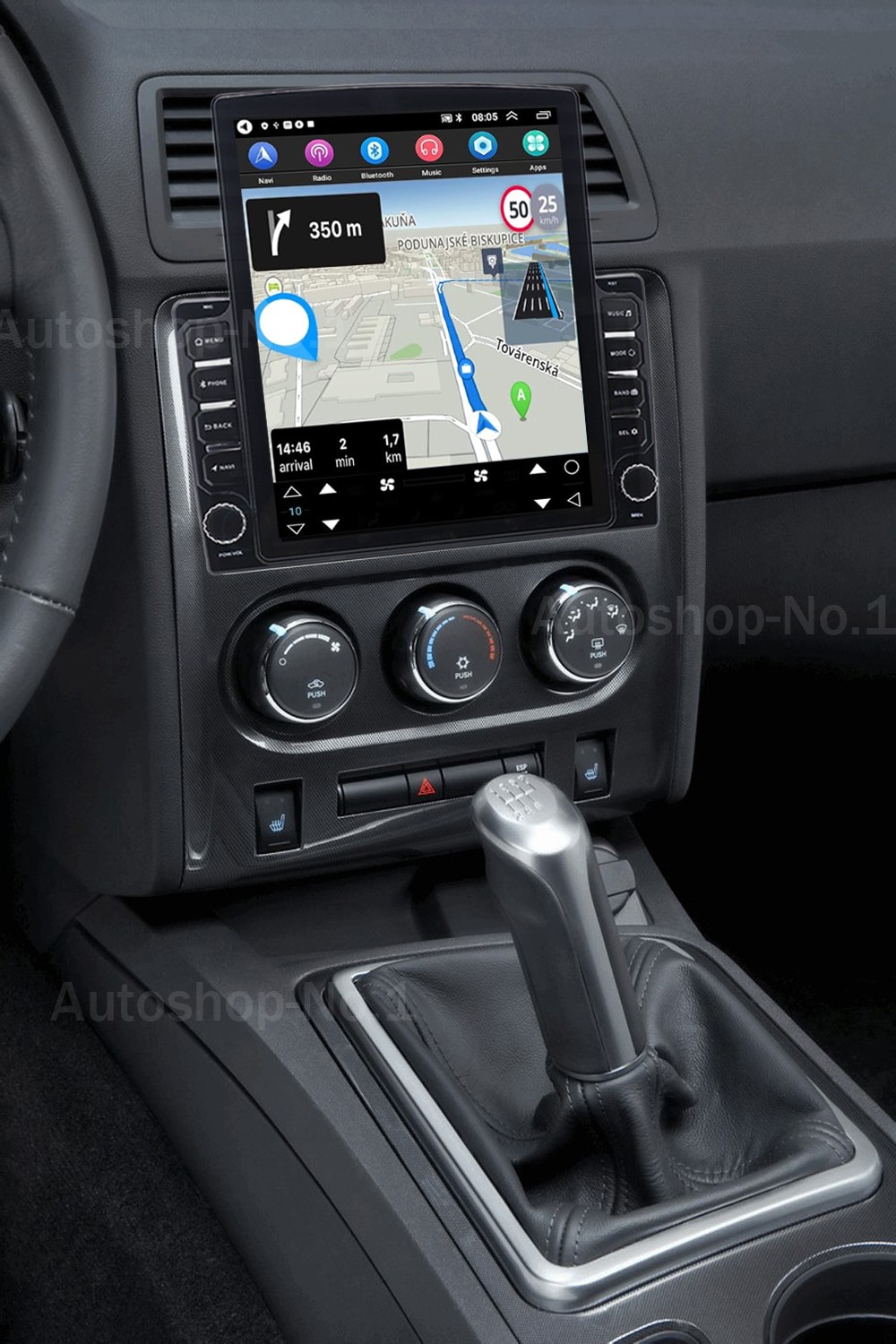 32G For Dodge Challenger 2008-2014 Carplay Android 9.7″ Car Stereo Radio GPS Nav