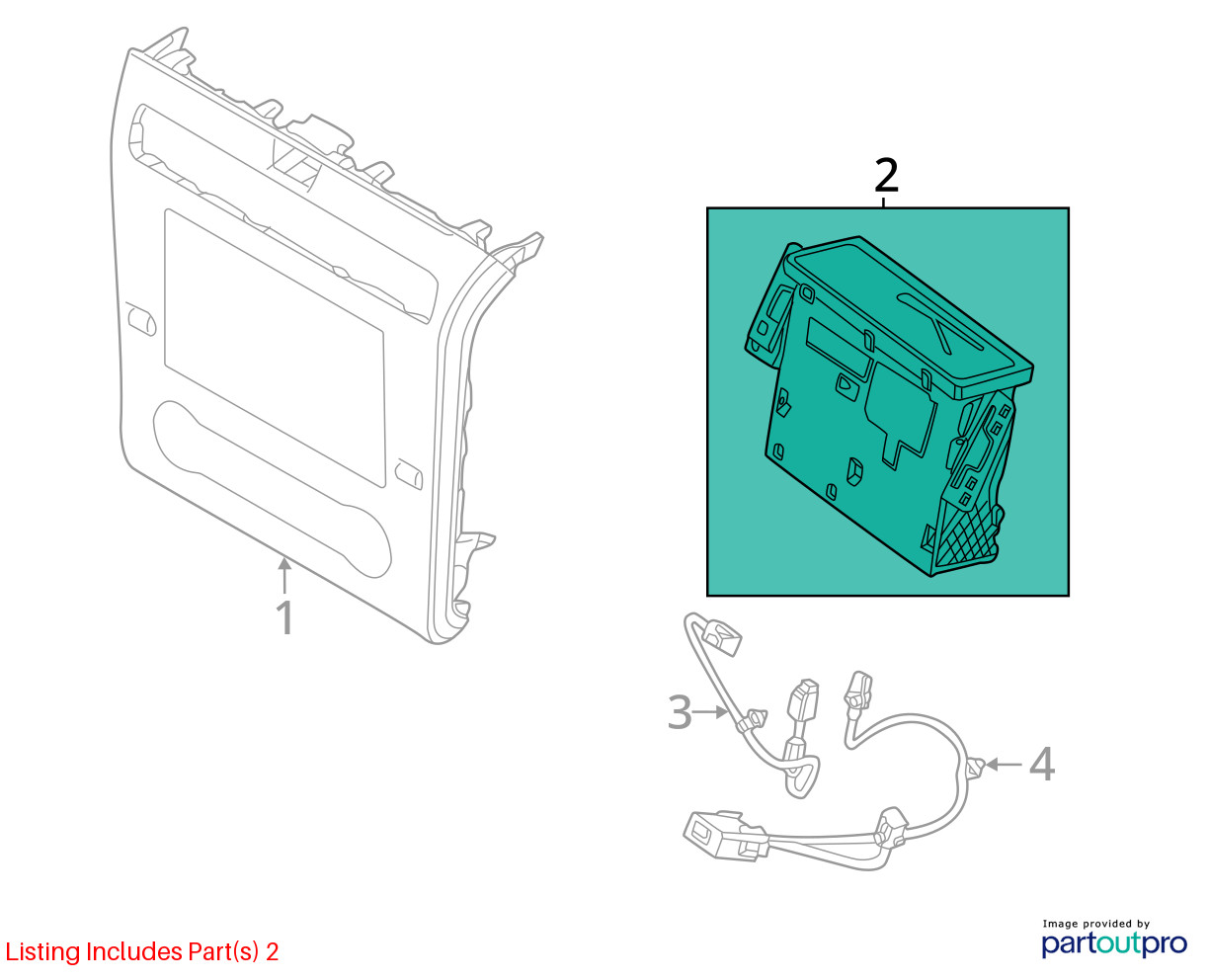 2022-2024 Hyundai Tucson Radio Receiver 96160CW010 OEM