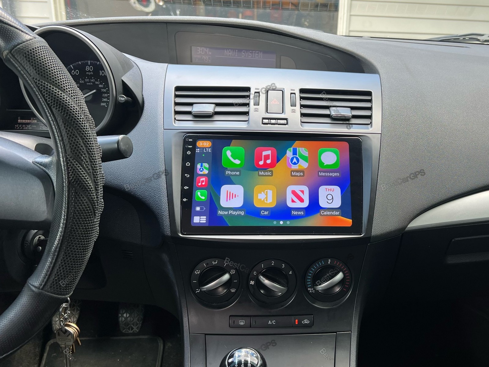 4+64G Stereo Radio GPS Navi WiFi FM BT For Mazda 3 2010-2013 Android 15 CarPlay