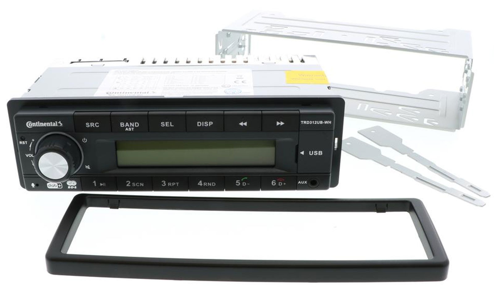 Continental USB 1DIN AUX DAB MP3 Car Stereo for Lancia Y (1996-2004) – Black