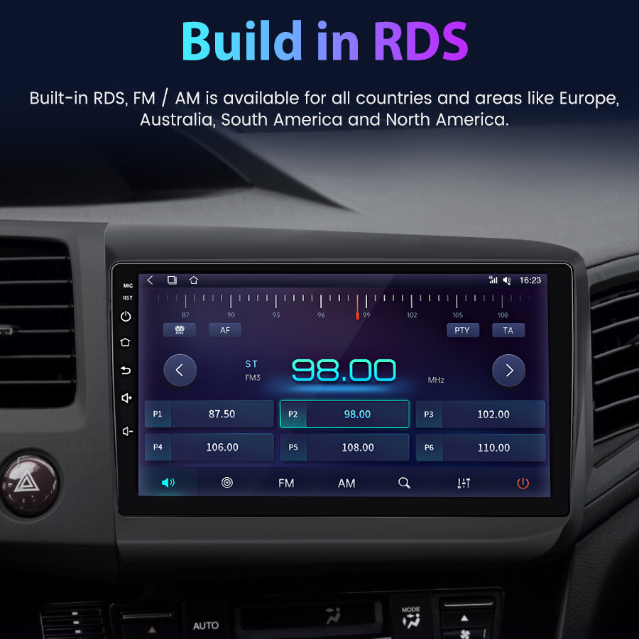 For Honda Civic 2012-2013 6+128G 8Core Android12 Car Radio GPS NAVI WIFI Carplay