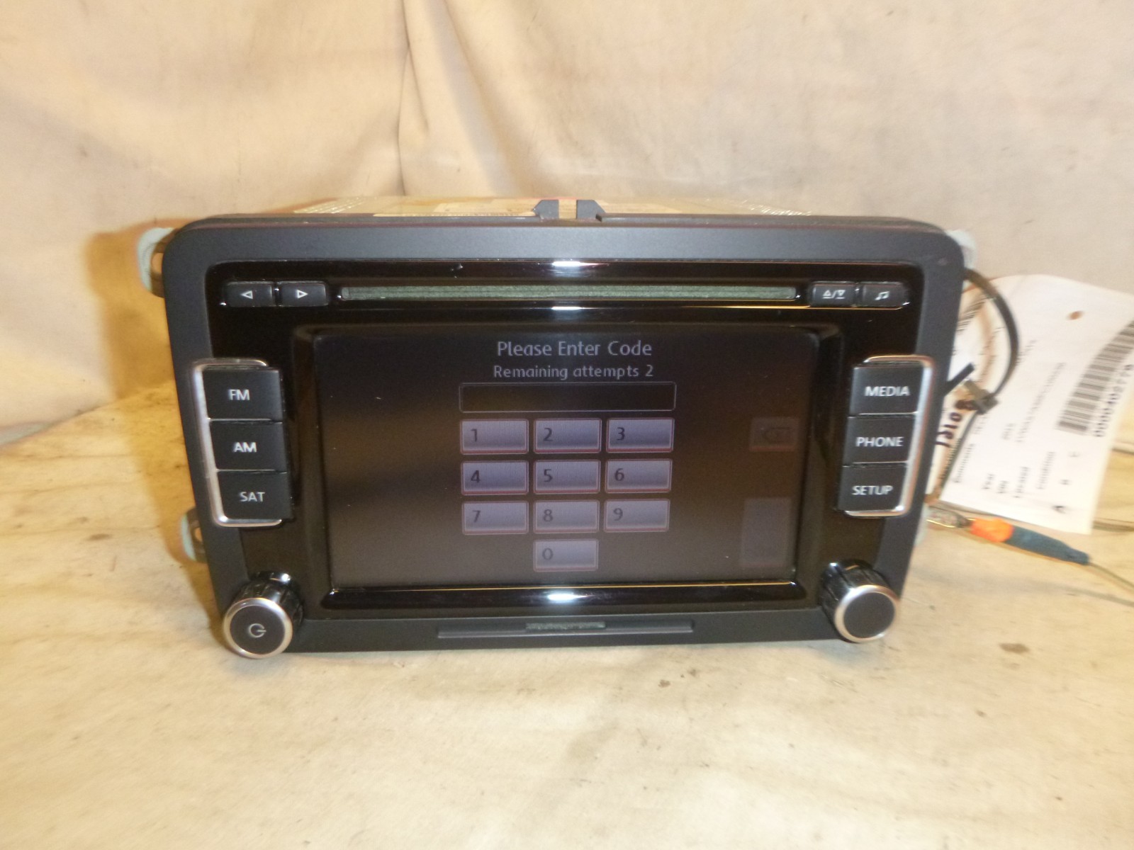 10 11 12 13 VW Volkswagen RCD-510 Touch Screen Radio Cd 1K0035188F FAC10