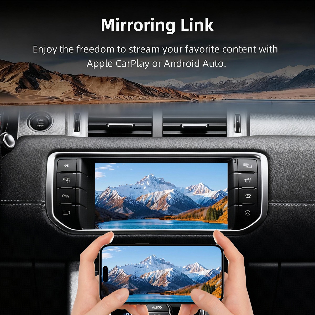 Wireless CarPlay Android Auto Fit for Jaguar Land Rover With Harman/Bosch System