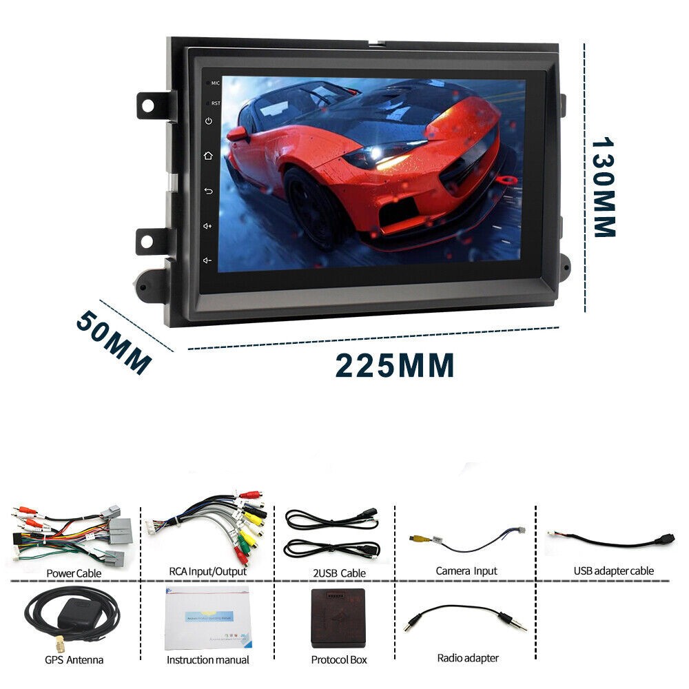 Touch Screen Car Stereo Radio BT FM RDS Head Unit Fit For Ford Mustang 2005-2009