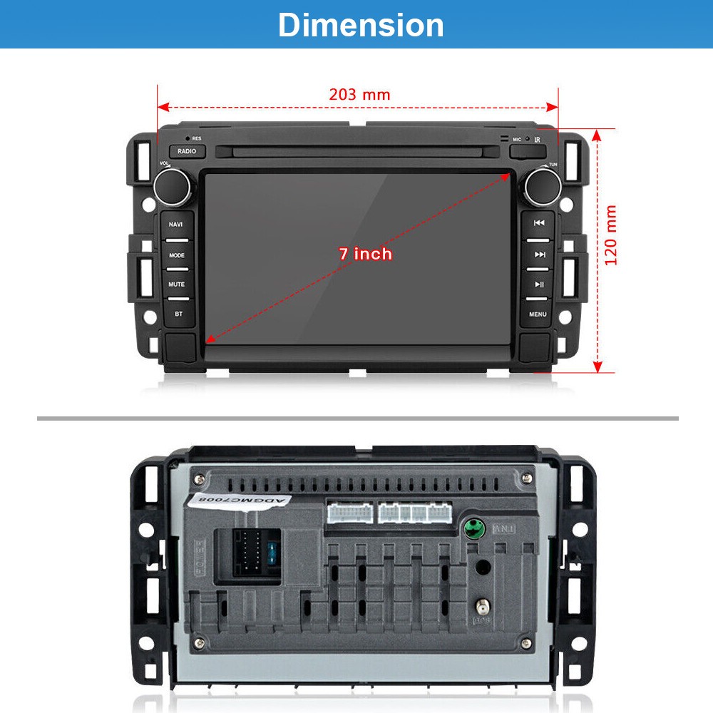 Apple CarPlay For Chevrolet GMC Chevy 2007-2013 Android 15 Car Radio Stereo GPS