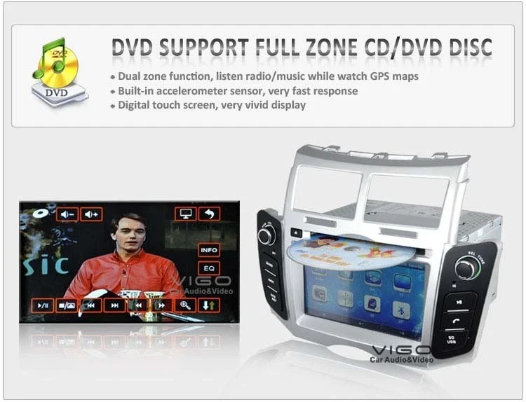 SF X3 Toyota Yaris 2007 To 2011 7 inch Touch Screen DVD Player GPS Navigation