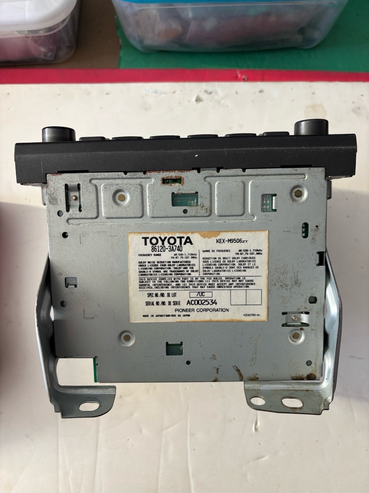 Lexus GS300 GS430 2001-2005 Navi Display Radio Head Unit 86120-3A740 USED OEM