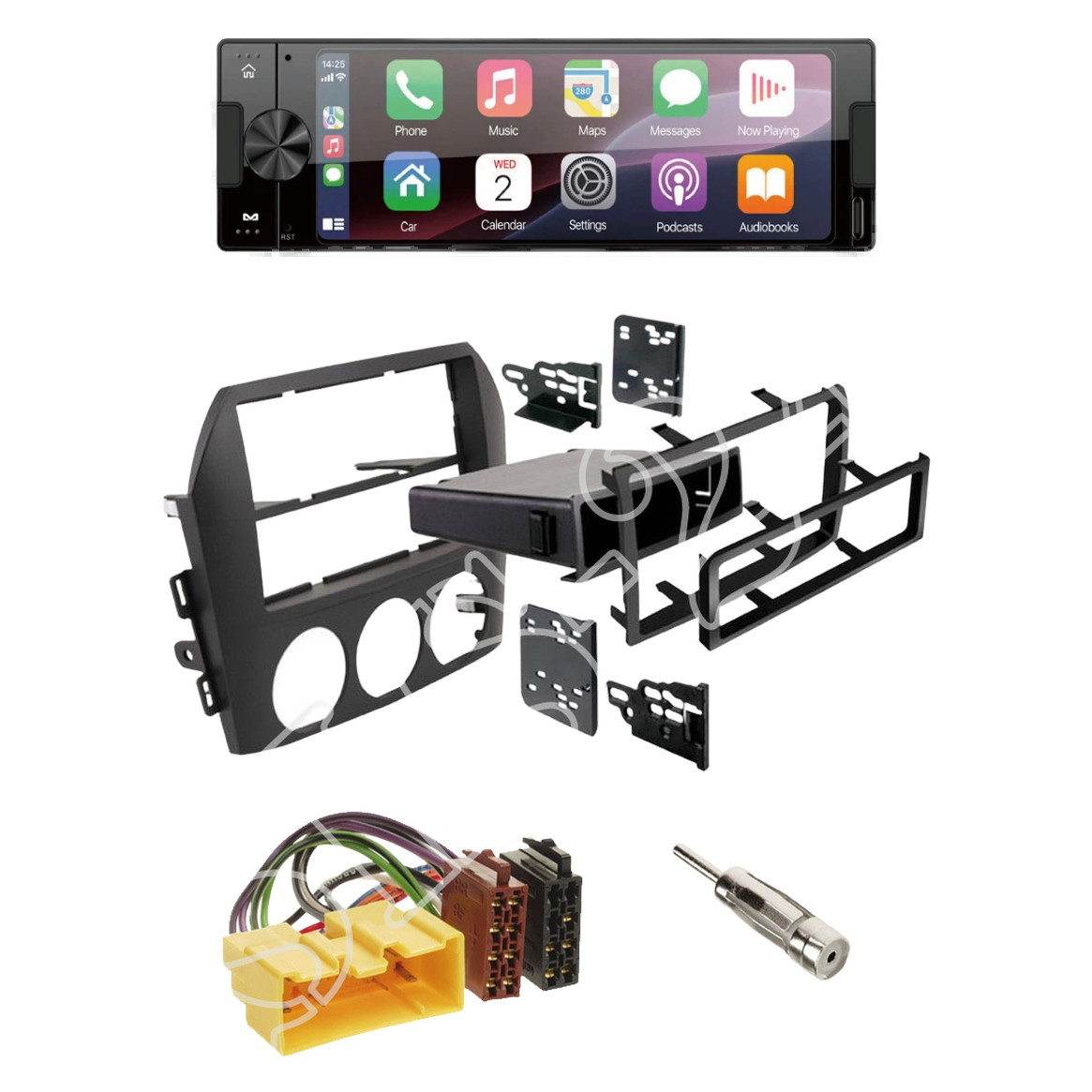 Ampire CPR60 radio DAB + with installation kit for Mazda MX-5 (NC) 10/2005