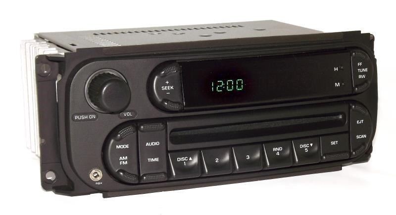 2005 Jeep Wrangler Radio AMFM CD Player Digital EQ Controls w Aux mp3 Input RBK