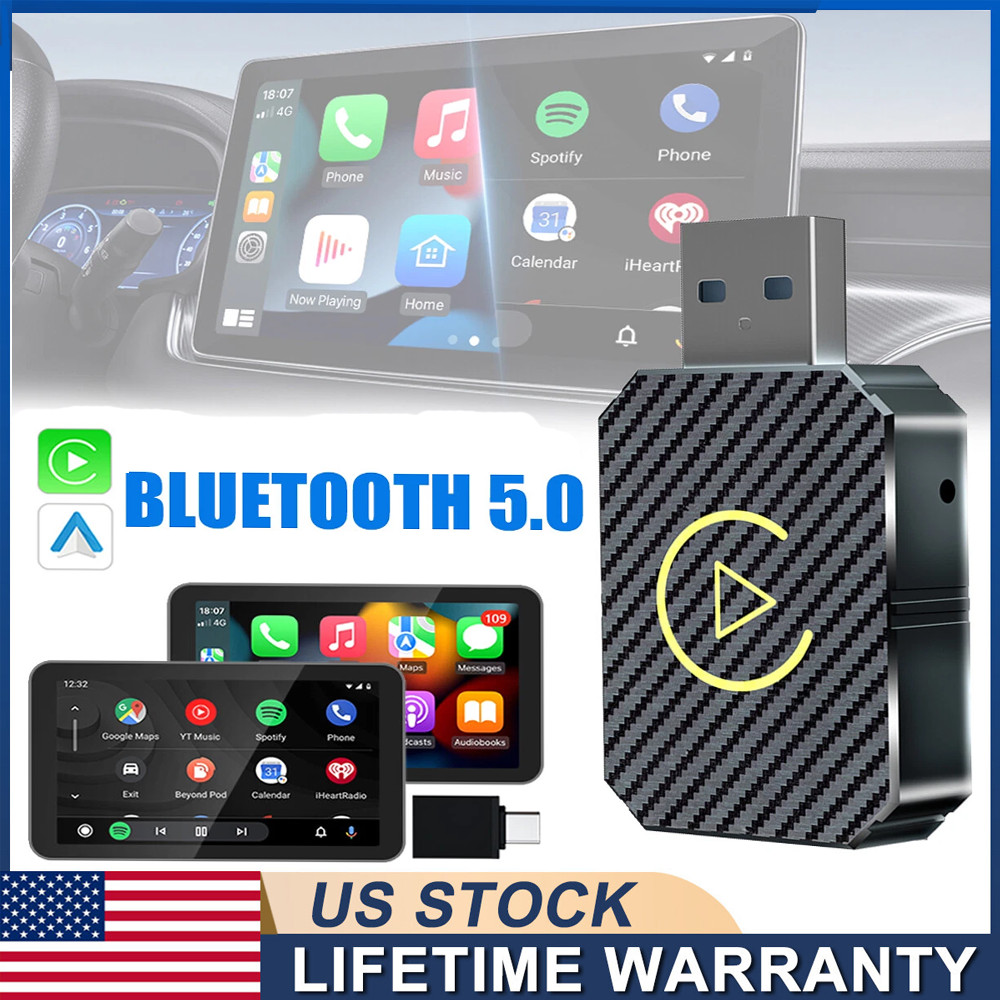 Wireless CarPlay Adapter USB Dongle for iPhone Apple Plug & Play