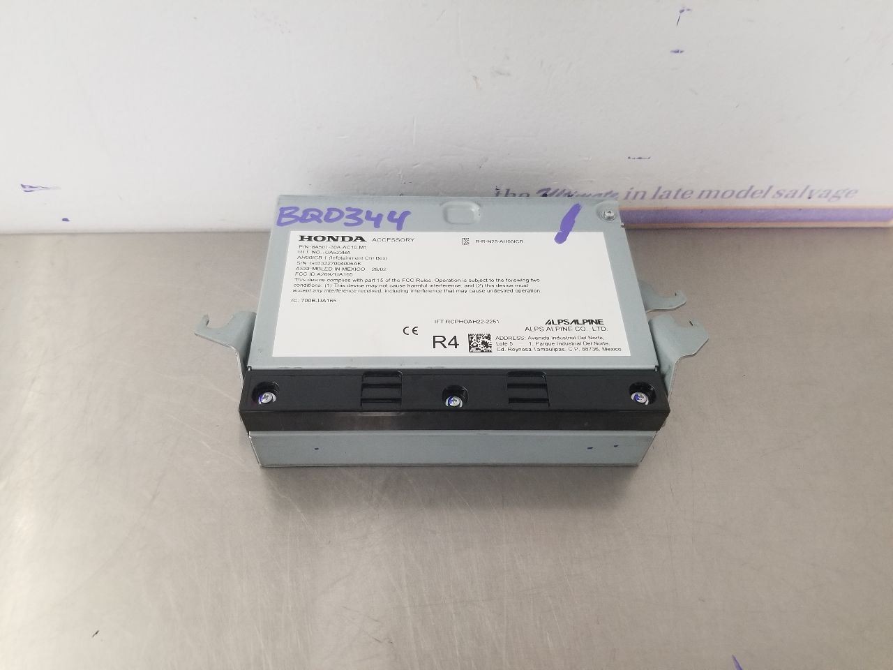 26 HONDA ACCORD HYBRID SPORT FWD AUDIO EQUIPMENT RECEIVER 8A50130AAC10M1 OEM