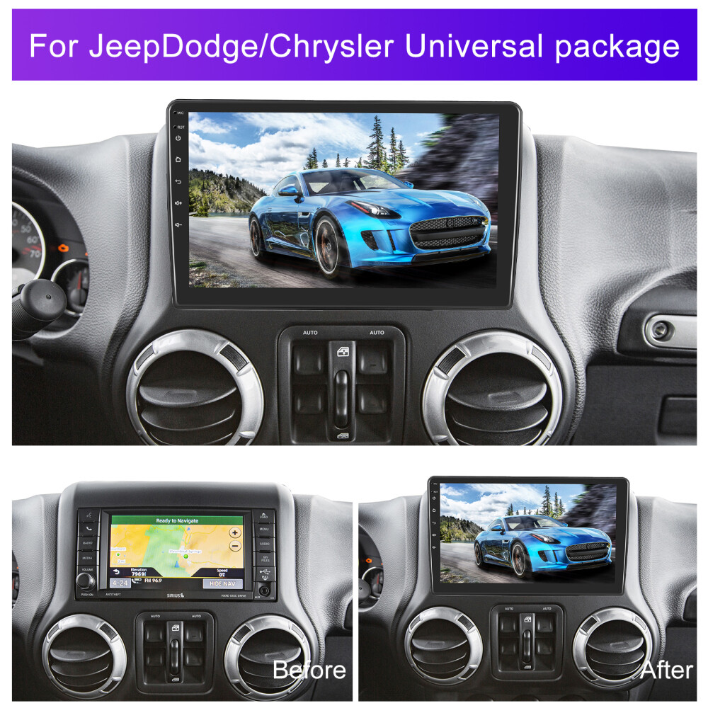 Android15 Carplay Car Stereo For Jeep Chrysler Dodge GPS Navi WIFI FM RDS Radio