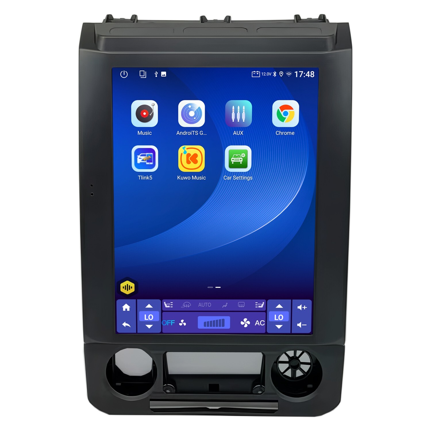 12 Car Android GPS Radio Stereo CarPlay For Ford F150 F250 F350 F550 Tesla Style
