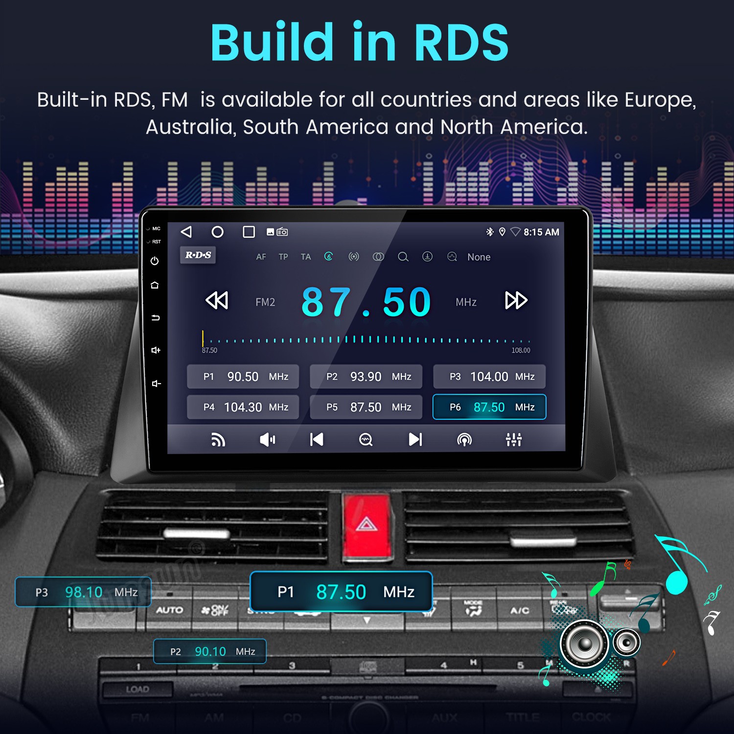 For Honda Accord 2008-12 Android15 8Core 6+128G Carplay Car Stereo Radio GPS Nav