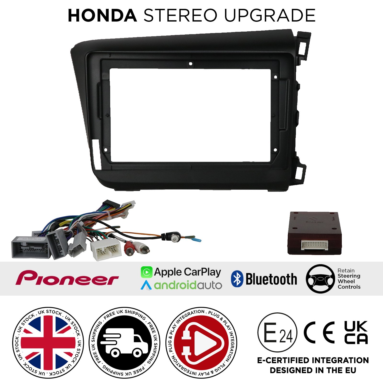 9″ Android Car Stereo for Honda Civic 2012 CarPlay Android – Pioneer FK9HD3