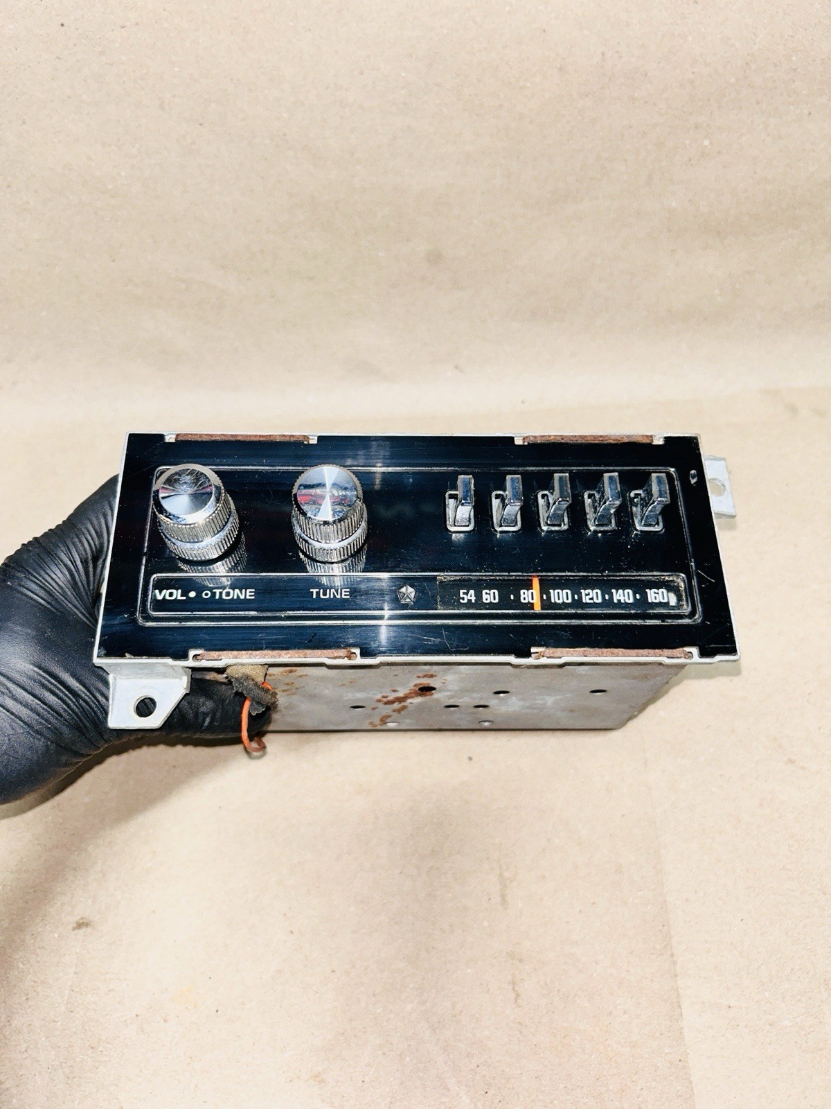 1975-1980 Dodge Truck OEM Radio Tuner AM Only Pushbutton Ramcharger ORIGINAL