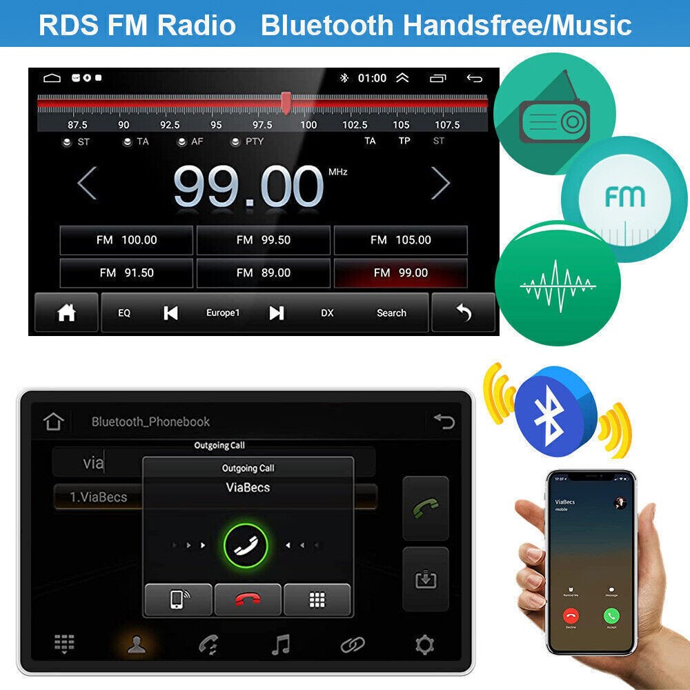 For 2010-2013 Toyota Prius CarPlay Android 13 Car Radio Stereo RDS QLED
