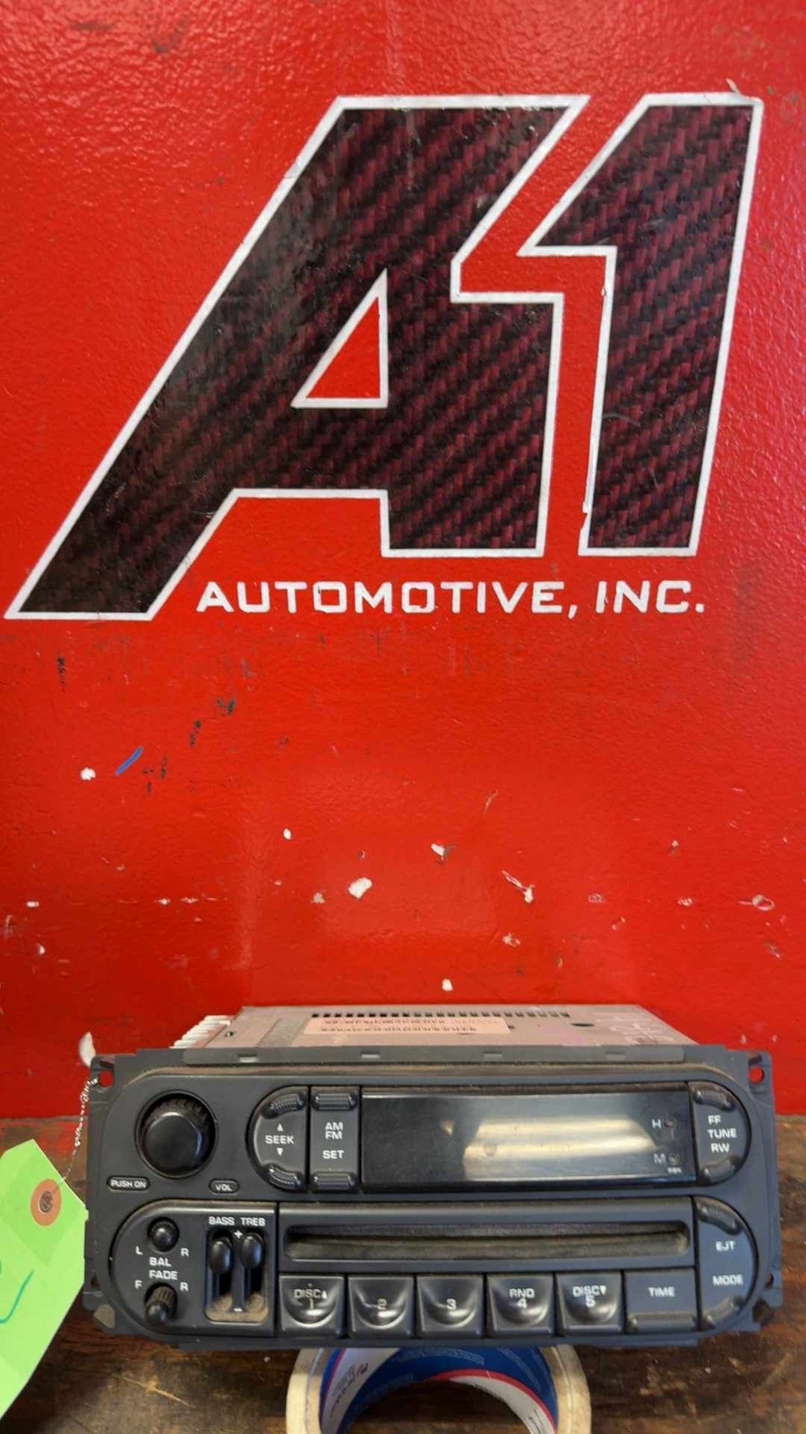2003 DODGE 1500 / CARAVAN / Dakota Radio Receiver Face Plate ID RBK